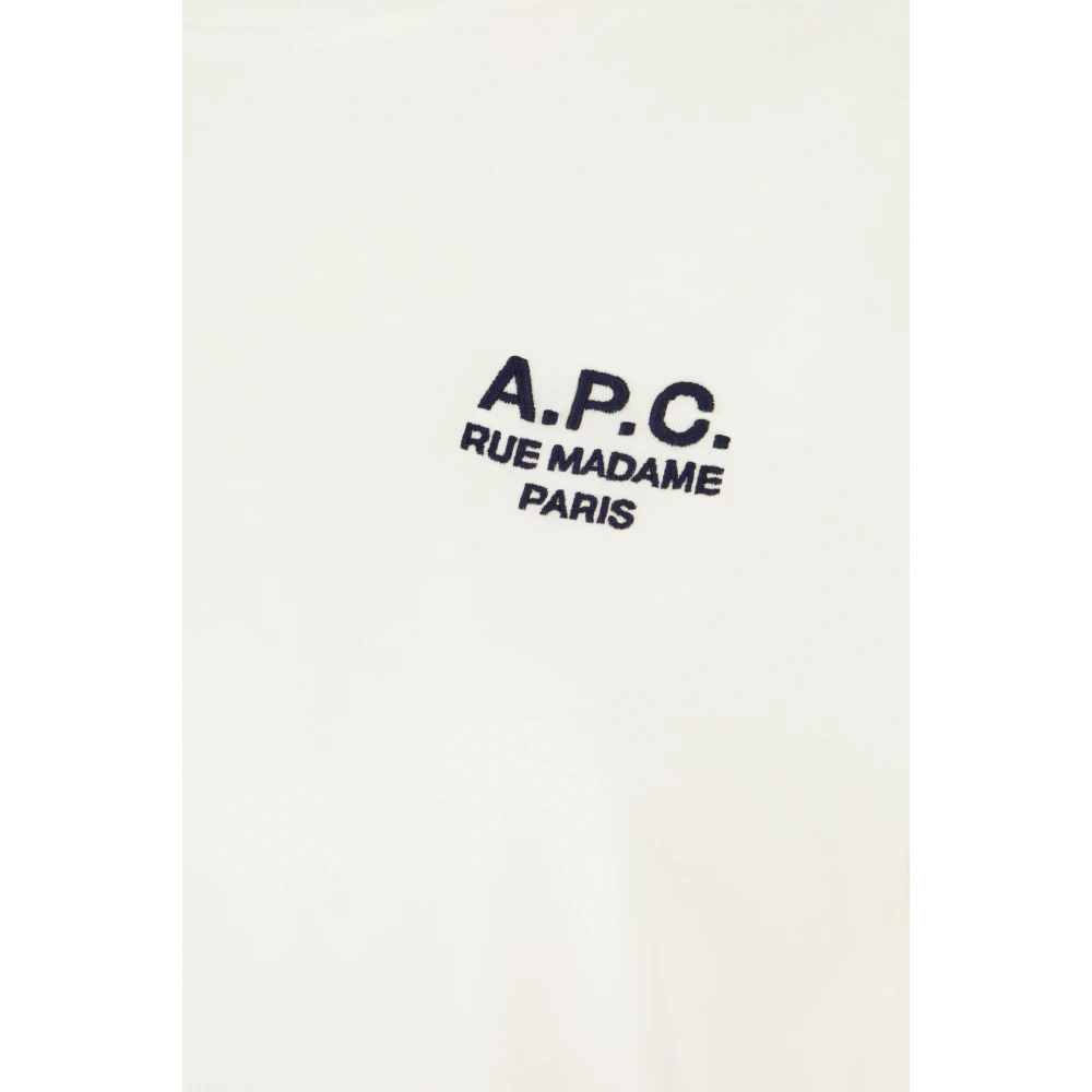 A.p.c. Casual Katoenen T-Shirt voor Mannen White Dames