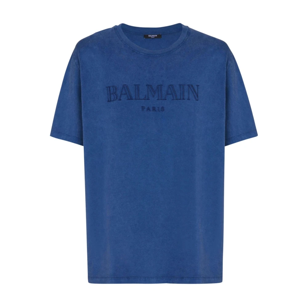 Balmain - Tops > T-Shirts - Blue - Balmain - Modalova