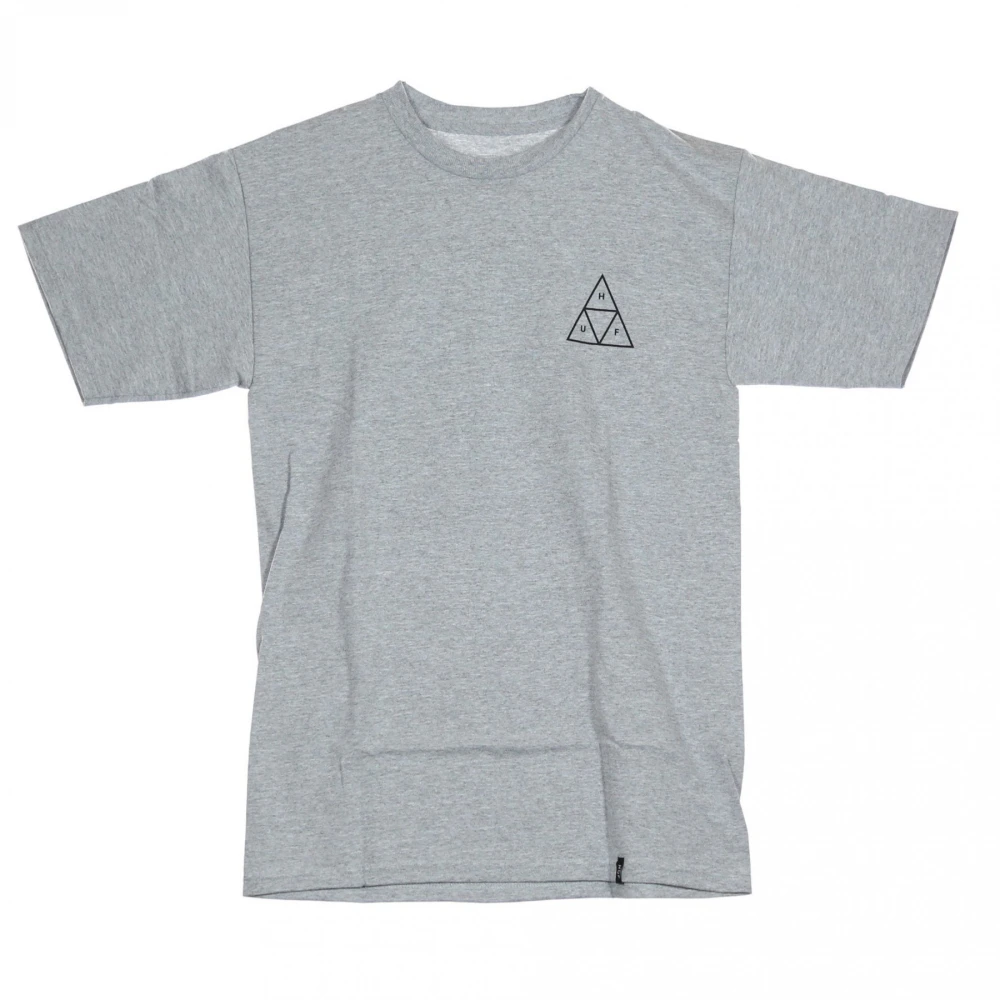 HUF Grijze Heather T-Shirt Essentials Gray Heren