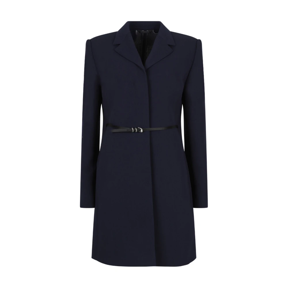 Givenchy Dubbelzijdige Voyou Wollen Jas Blue Dames