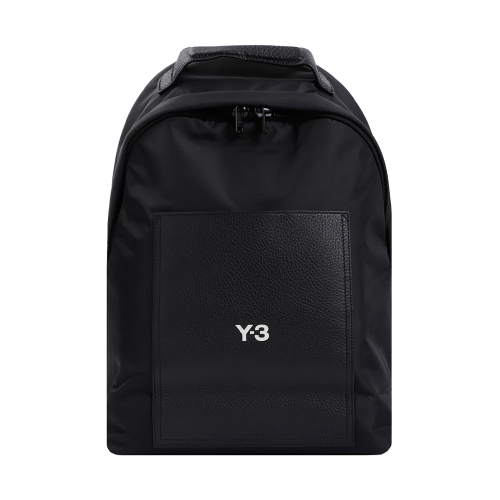 Y-3 Backpacks Black Heren