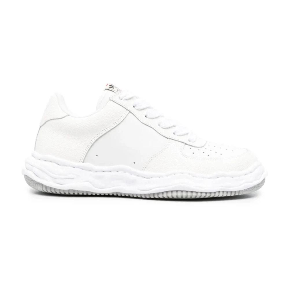 Mihara Yasuhiro Wayne LOW Original Sole Bascket Läder LÅG Topp Sneaker VIT White, Herr