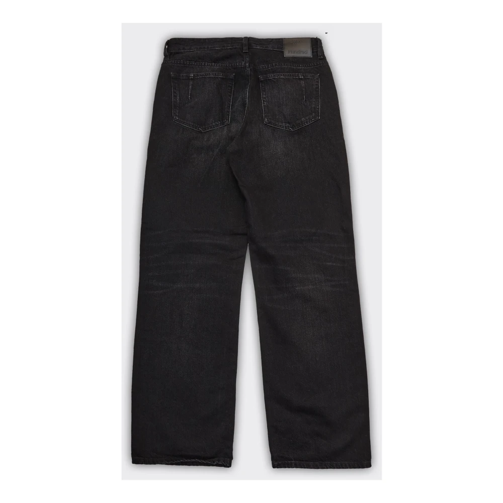 Won Hundred Coated Denim Unisex Jeans in Zwart Black Heren