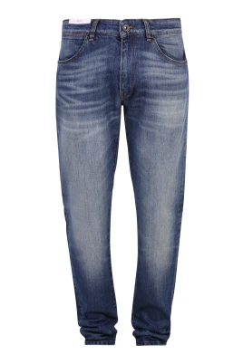 Blå Denim Jeans för Män
