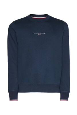 blue-logo-print-crew-neck-sweatshirt