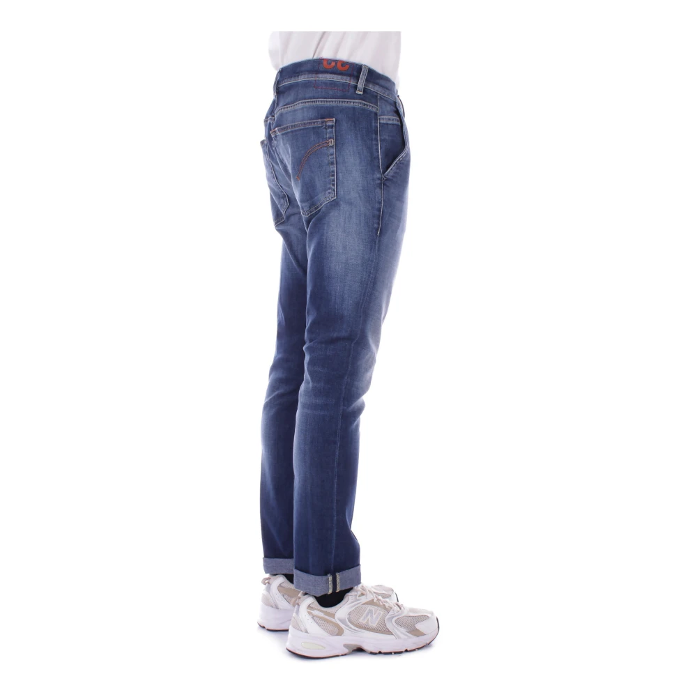 Dondup Denim Jeans met Logo Achterzak Blue Heren
