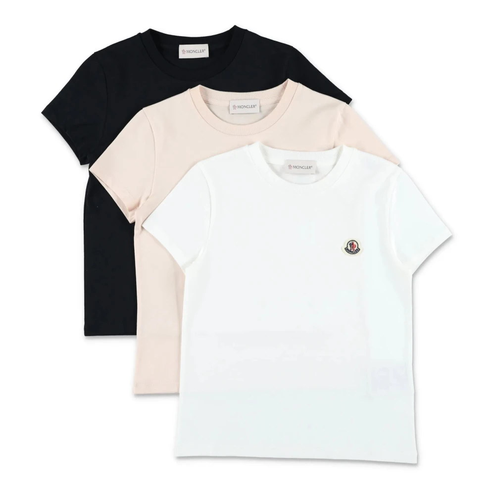 Moncler Kortärmad T-shirt Pack Multicolor, Unisex