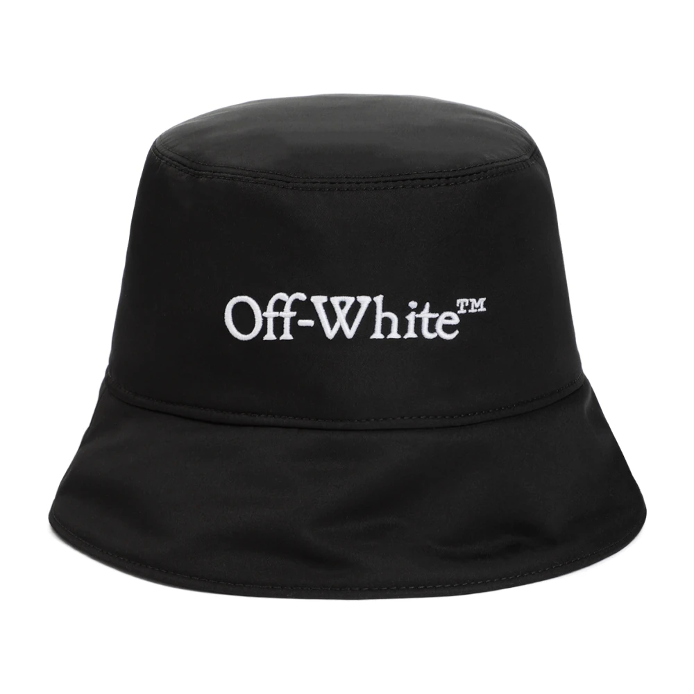 Off White Boekachtige Bucket Hoed Zwart Wit Black Dames