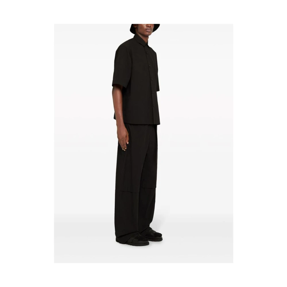 Jil Sander Wide Trousers Black Heren