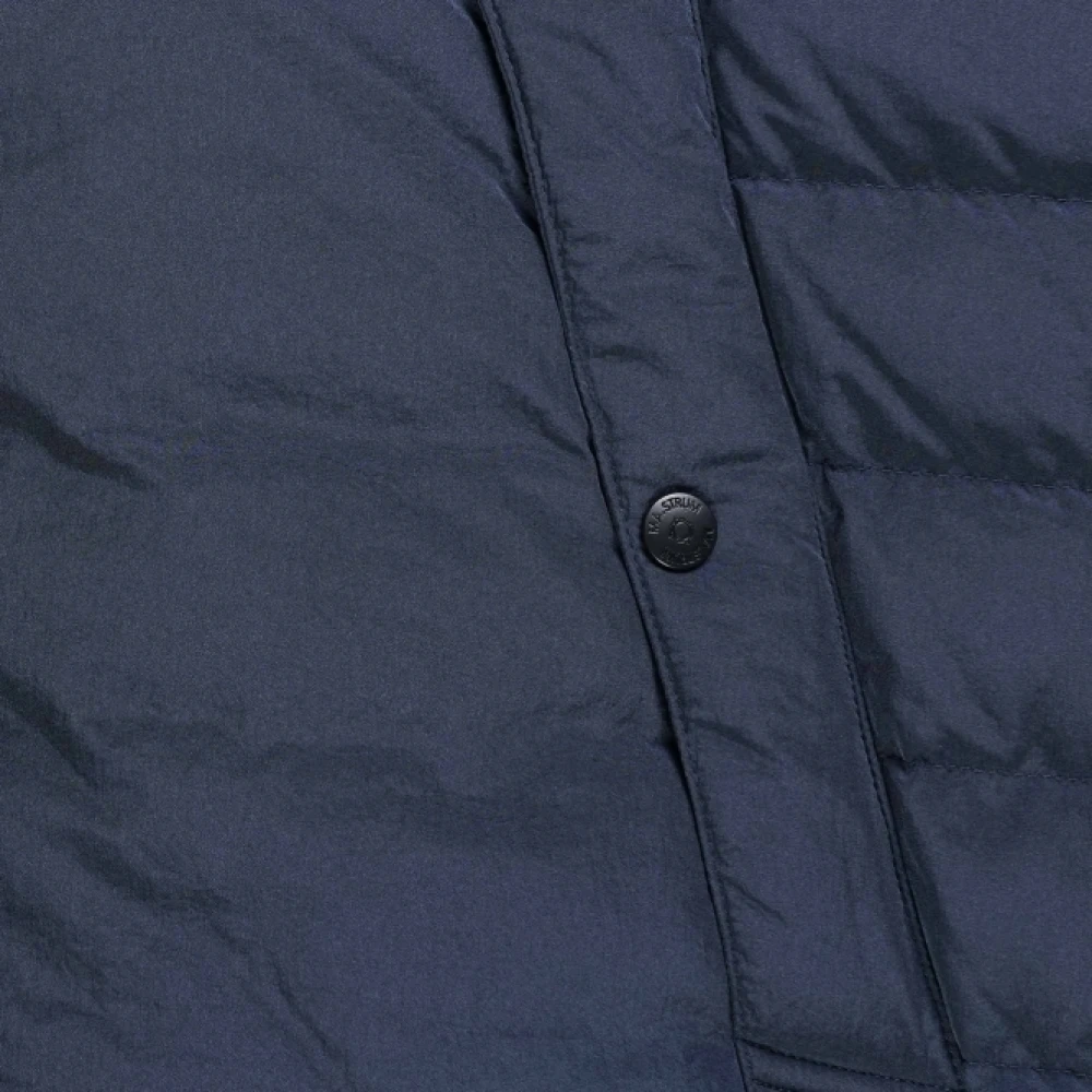 Ma.strum Gewatteerde Jas met Capuchon in Ink Navy Blue Heren
