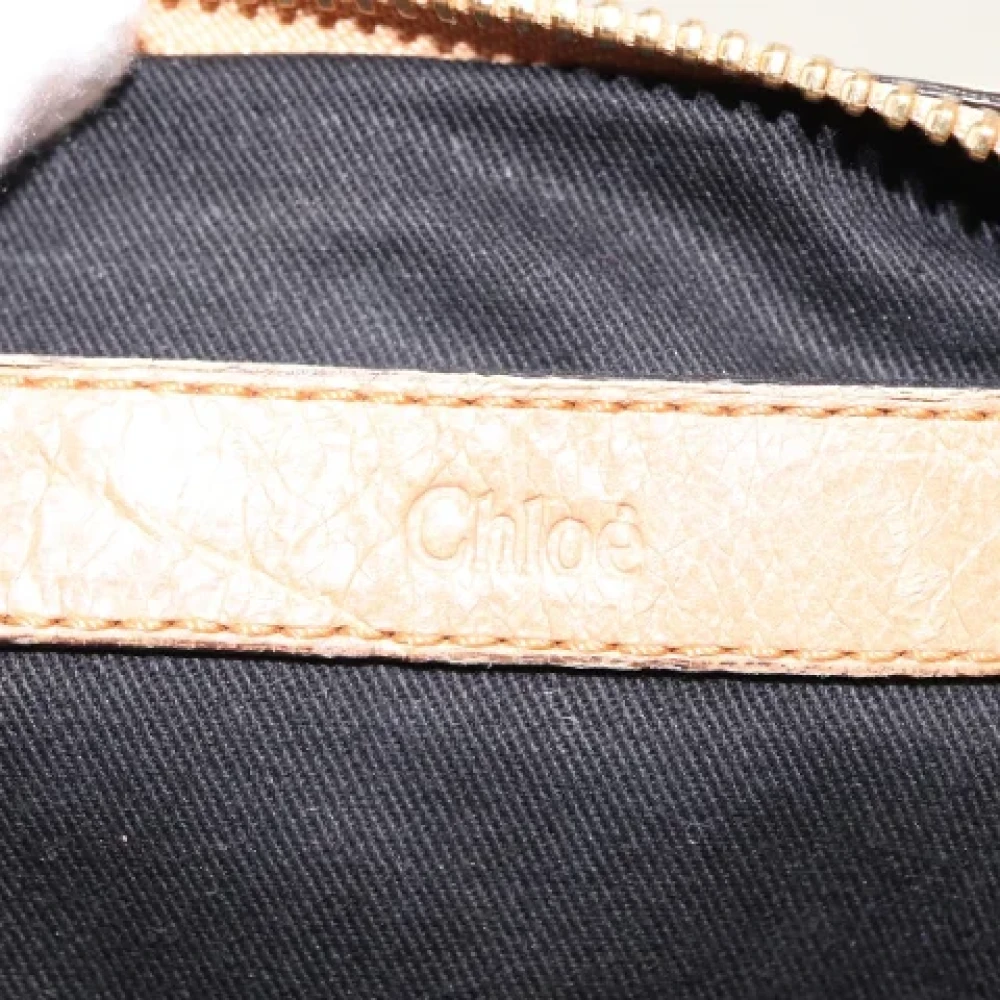 Chloé Pre-owned Leather handbags Beige Dames