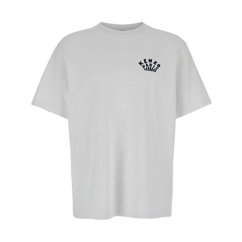 Kenzo Logo Wit T-shirt en Polo White Heren