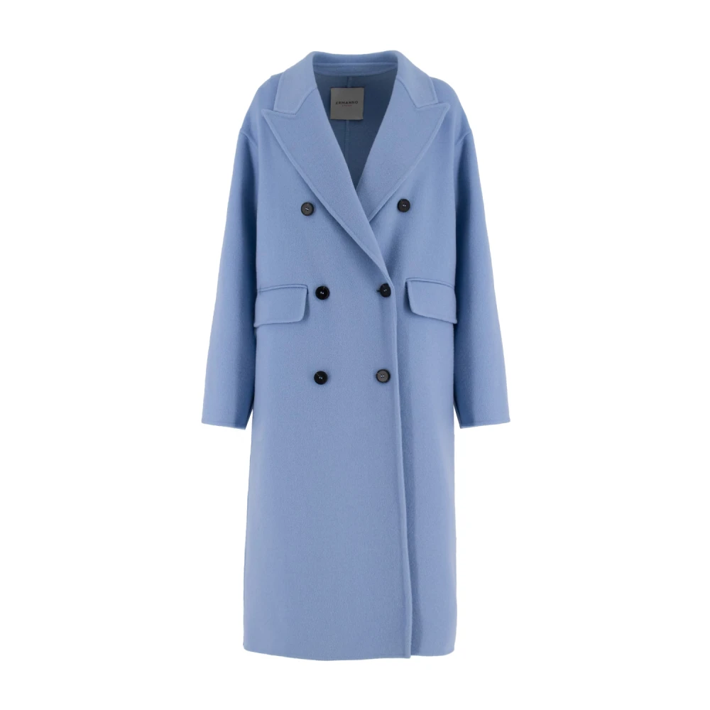 Ermanno Scervino Klassieke Double-Breasted Jas Blue Dames