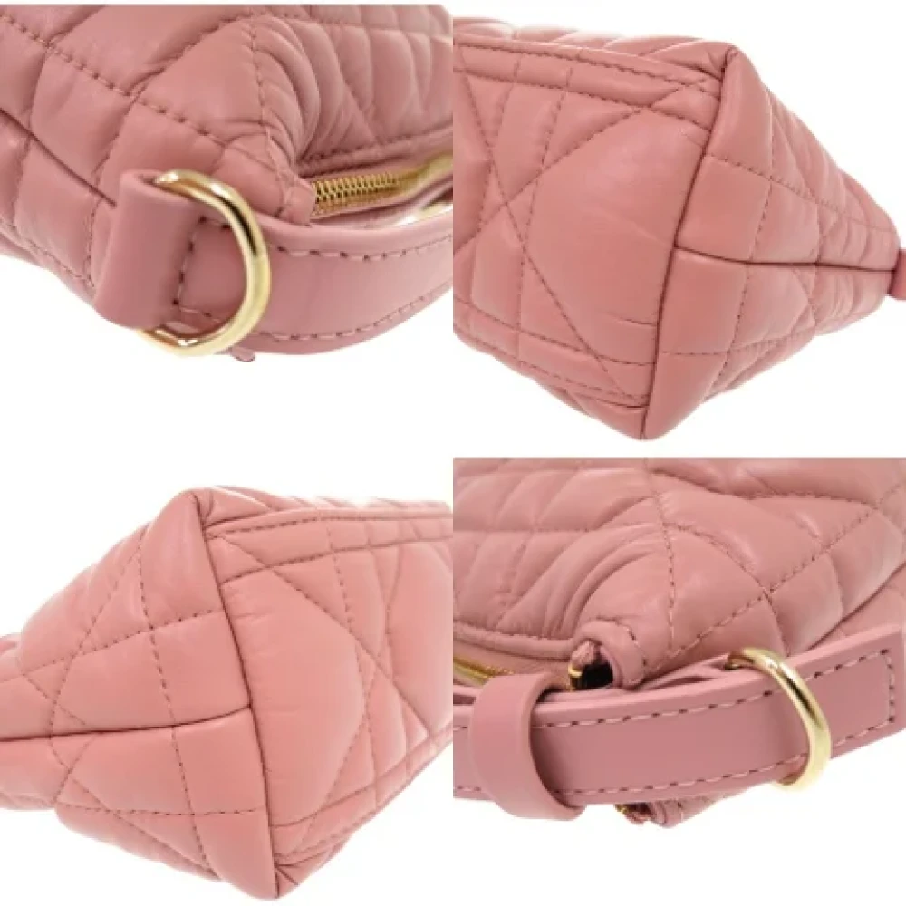 Dior Vintage Pre-owned Leather dior-bags Pink Dames