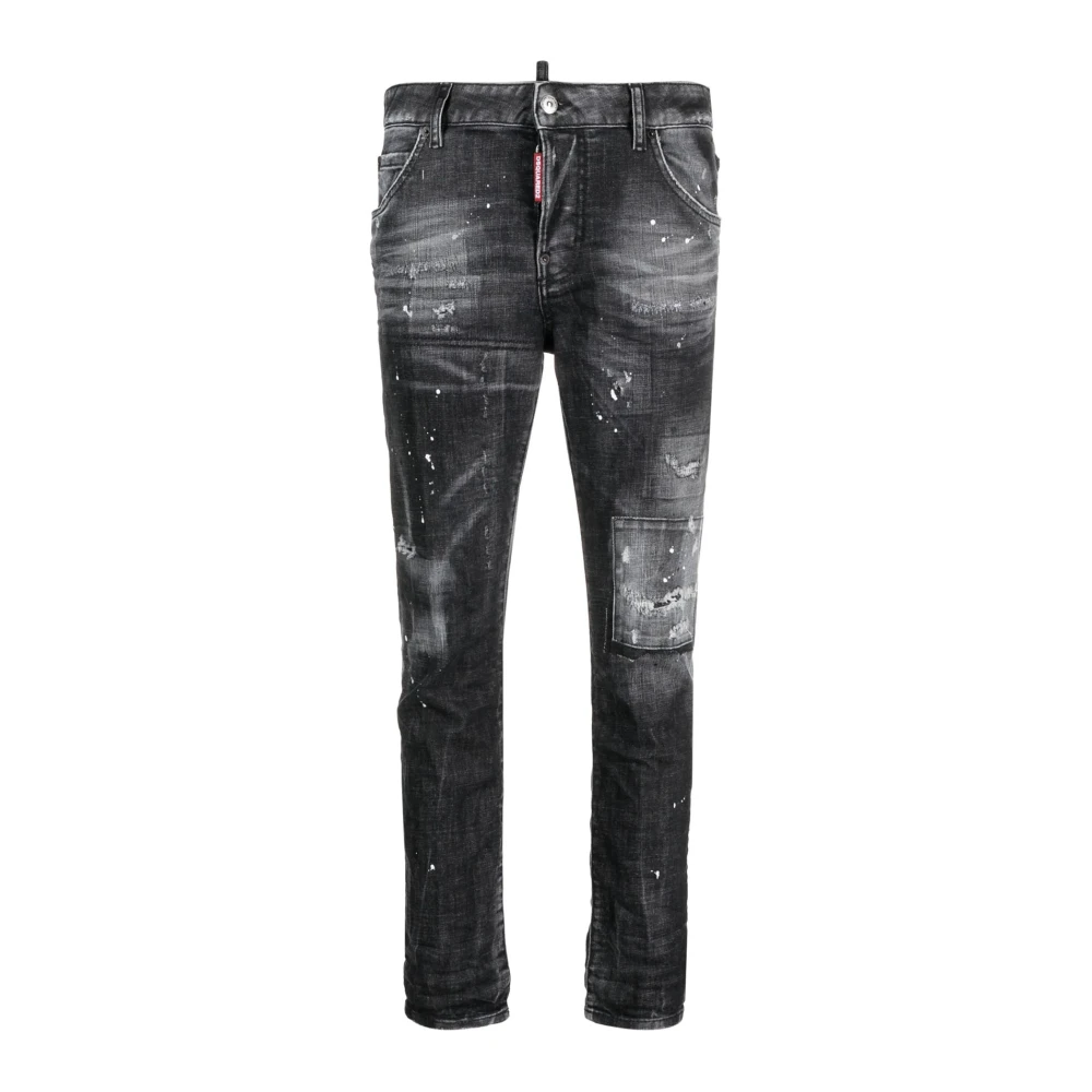Dsquared2 Women's Black Slim Fit Jeans, Xs, Stylish Denim Jeans Trousers