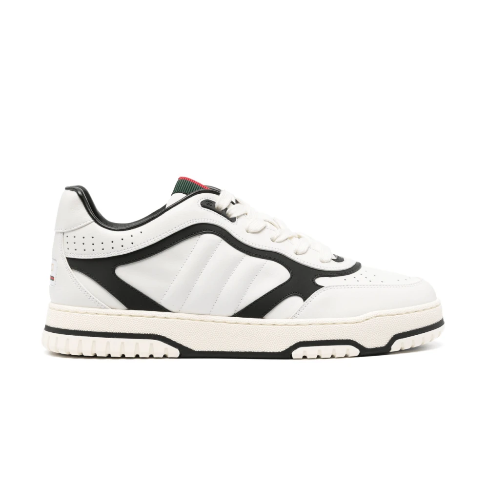 Gucci Men's White Sneakers, 2 Uk, Black Re-Web Trainers
