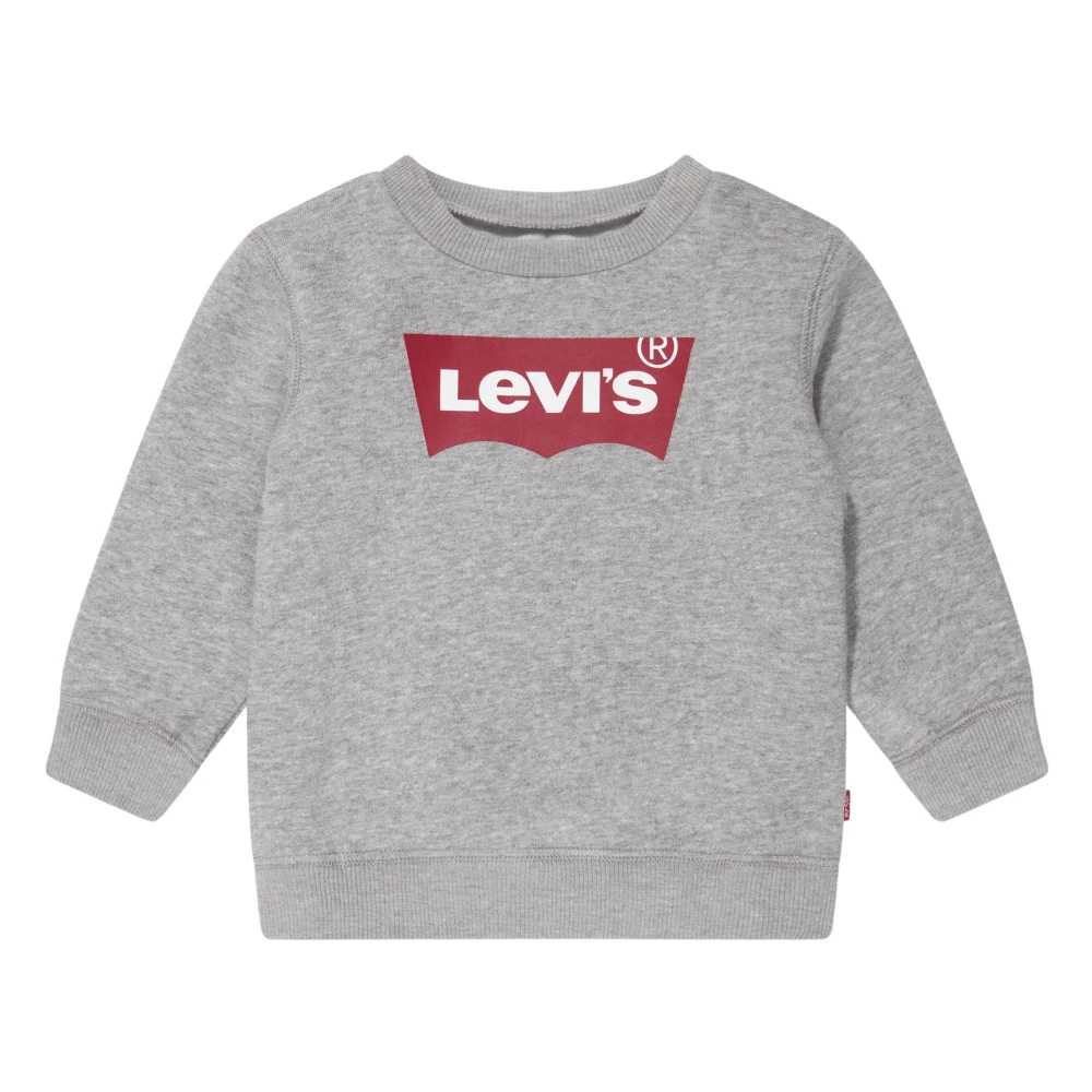 Levi's Men's Gray Baby Boys Batwing Crewneck Sweatshirt