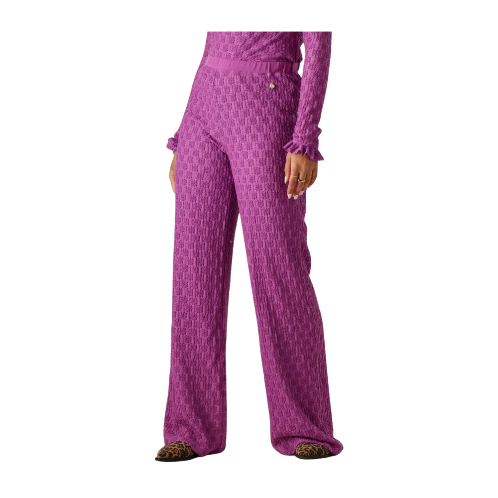 Harper & Yve Paarse Lora-Pa Broek Set Purple Dames