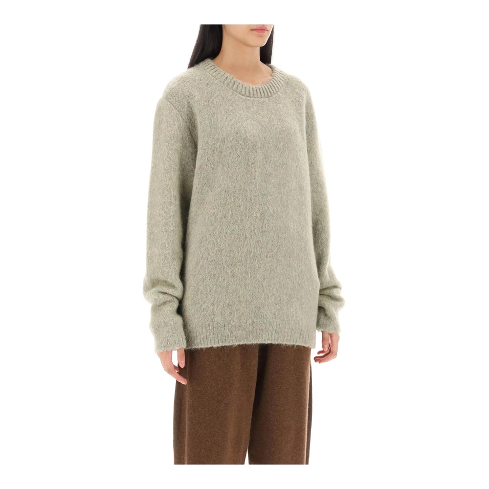 Lemaire Round-neck Knitwear Green Dames