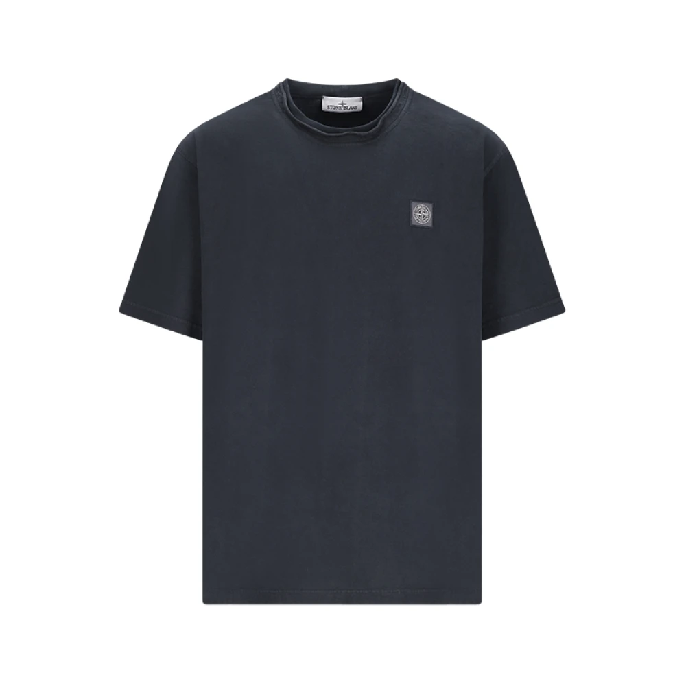 Stone Island Blue T-Shirt - Male - T-Shirts - M - Tops