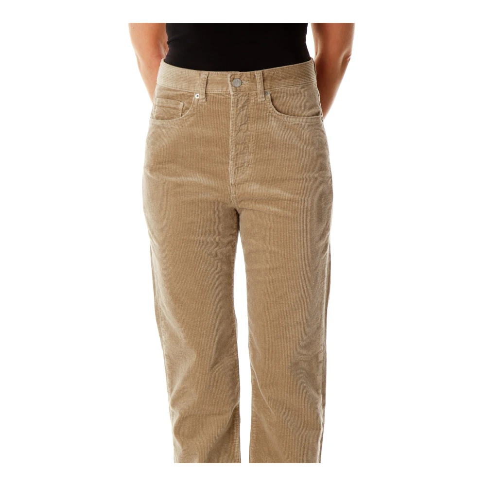 ARMEDANGELS Corduroy Highwaist Straight Fit Jeans Beige Dames