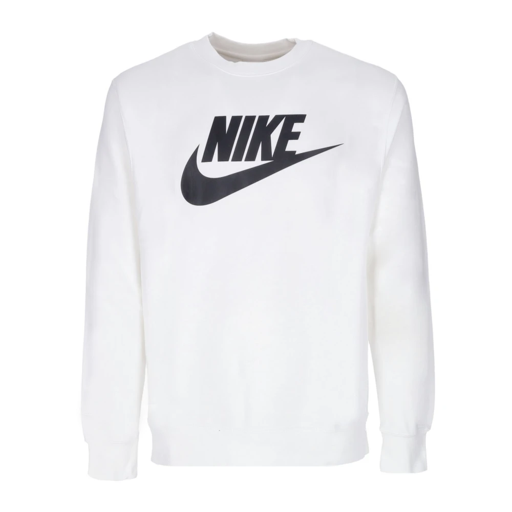 Nike Sportswear Club Graphic Crewneck Sweatshirt White Heren