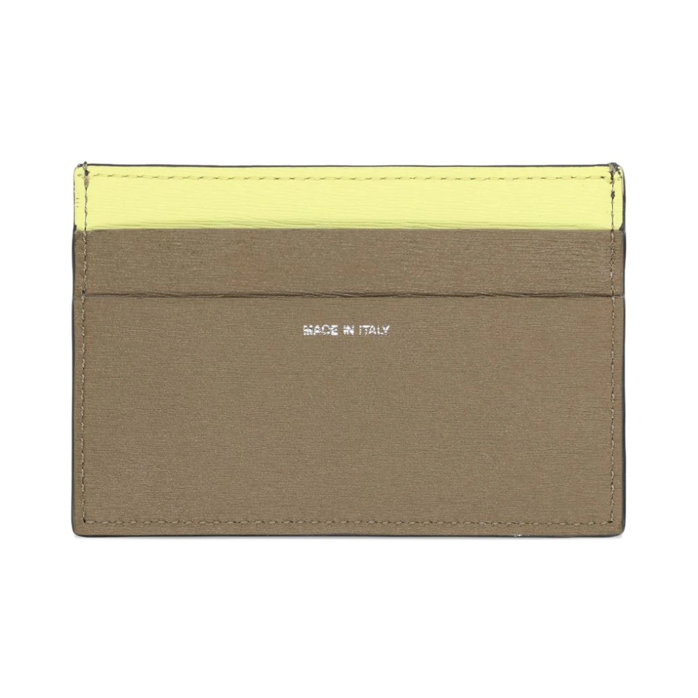 Paul Smith Men's Green Wallets & Cardholders, One Size, Textured Leather Card Holder