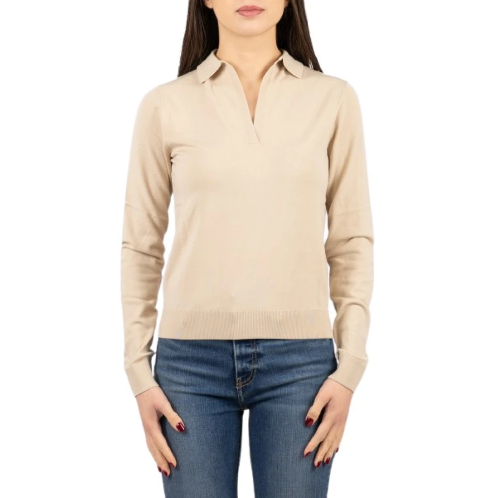 Weekend Max Mara Vrouw Beige Tops Dames, L, Maglia