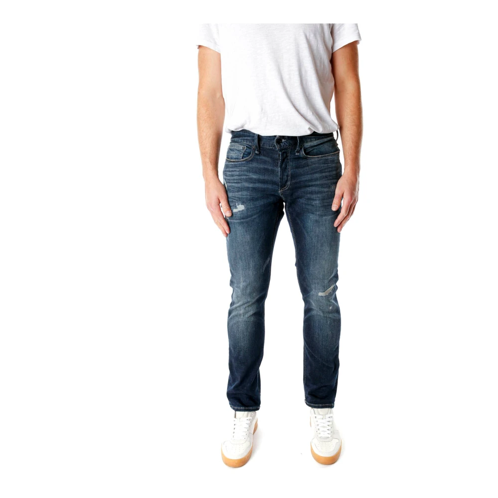 Denham Blue Slim Fit Jeans, Male, W34 L32, Razor Slim Fit Jeans
