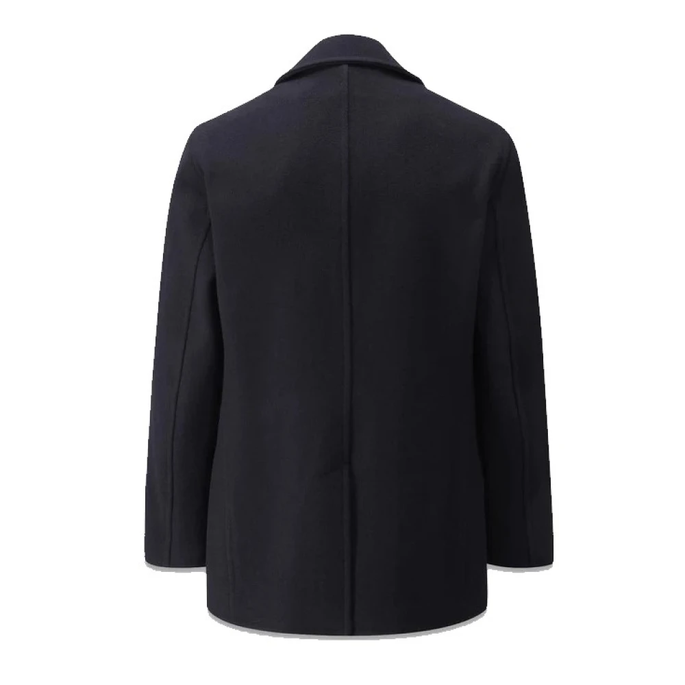 Gloverall Churchill Reefer Peacoat Navy Blue Heren