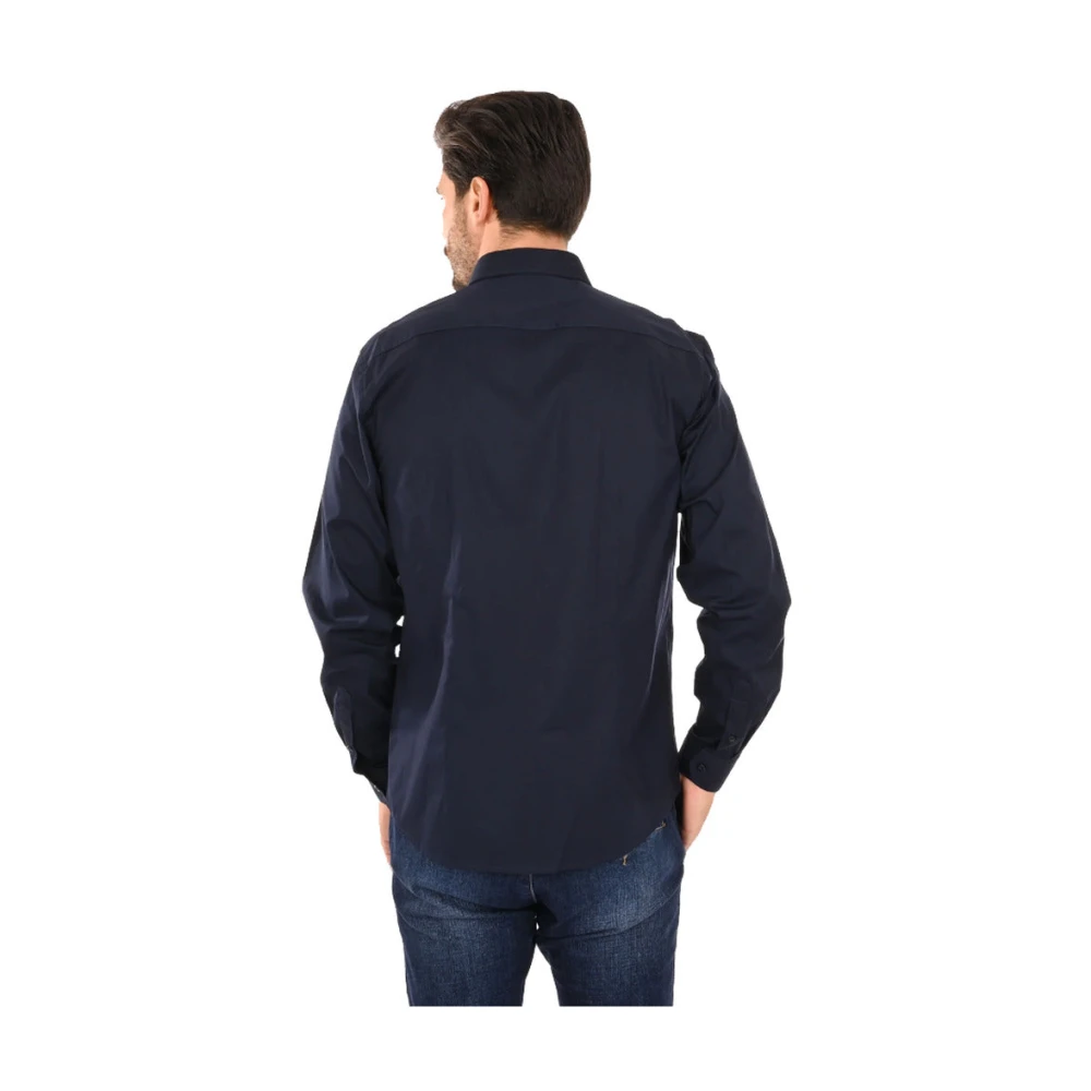 Ballantyne Blauw Katoen Franse Kraag Overhemd Blue Heren