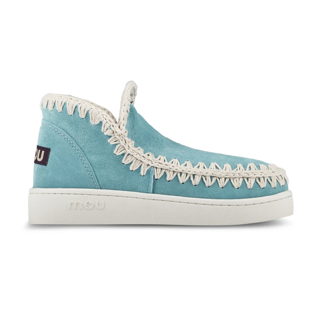 Mou Women's Blue Winter Boots, 3 Uk, Perforated Suede Summer Trainers