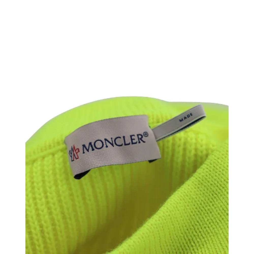 Moncler Pre-owned Wool tops Yellow Dames