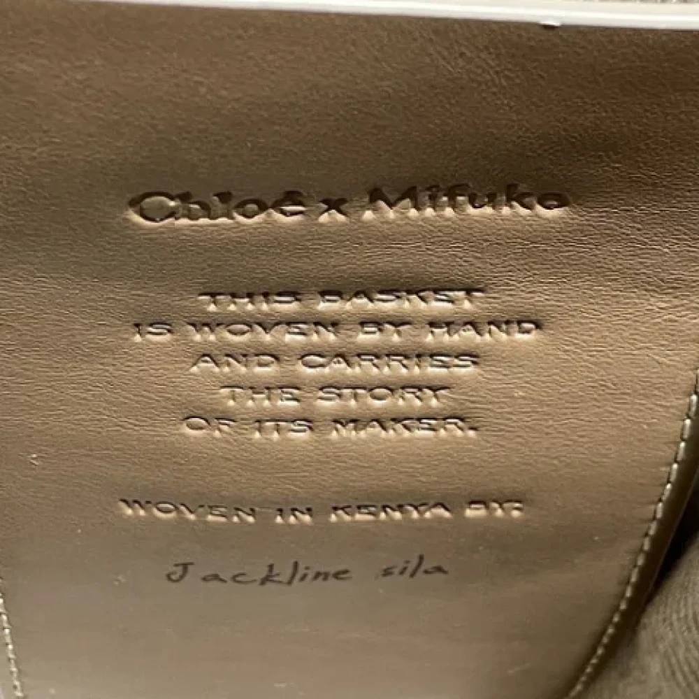 Chloé Pre-owned Leather handbags Beige Dames