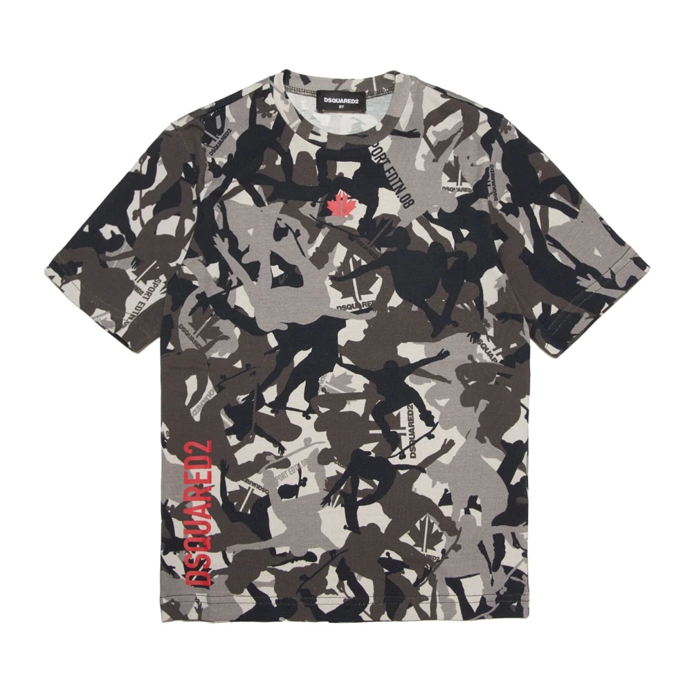 Dsquared2 Camouflage Barn T-shirt Multicolor, Pojke