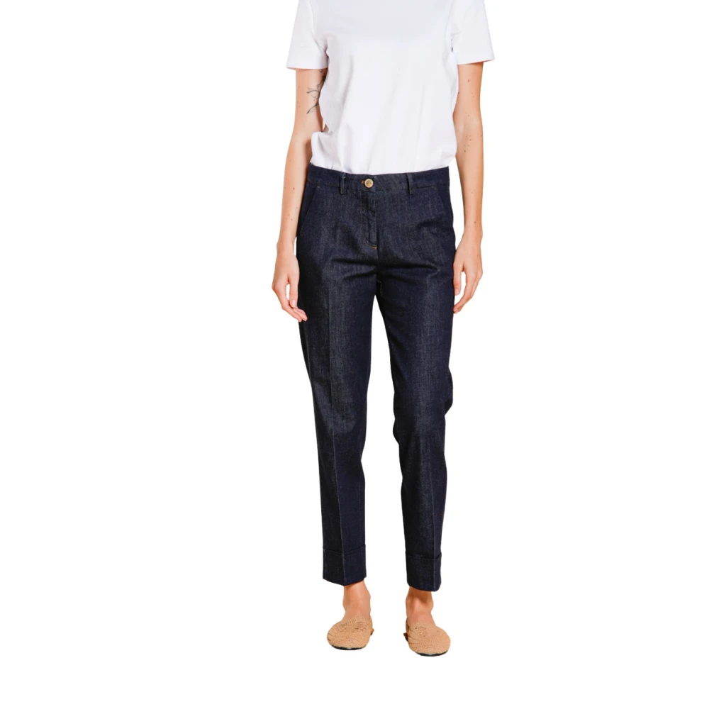 Mason's Blue New York Carrot Chino Trousers - Female - Cropped Jeans - Xs - Jeans