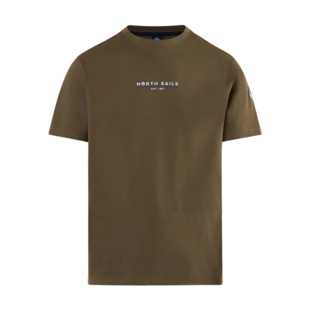 North Sails Men's Green Essential Cotton Logo T-Shirt - T-Shirts - 2XL - Tops