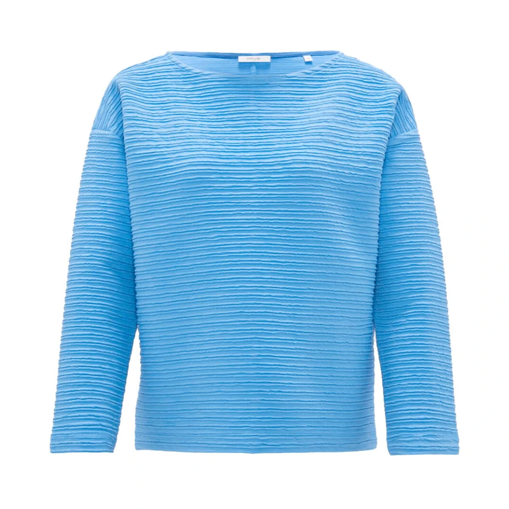 Opus Stijlvolle Gottoman Sweat Blue Dames