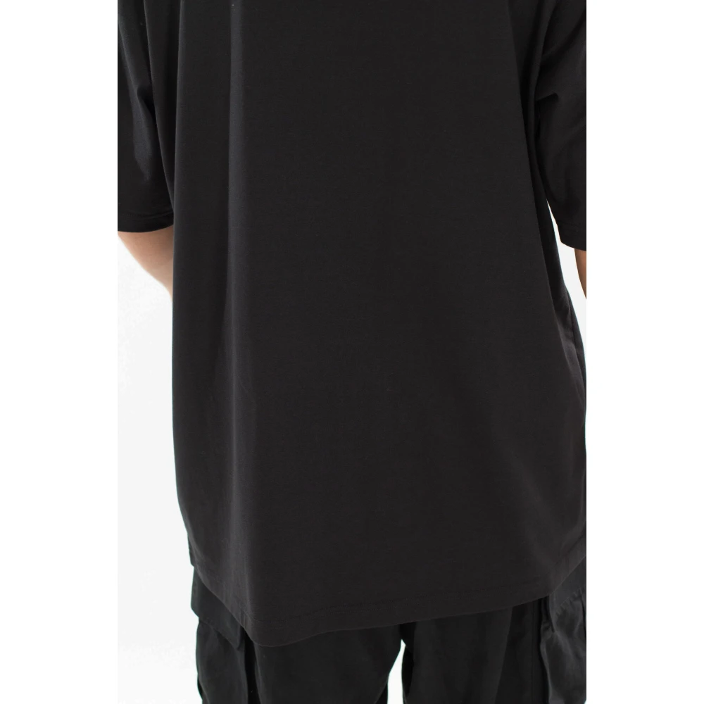 Y-3 Zwarte Boxy Korte Mouw Tee Black Heren