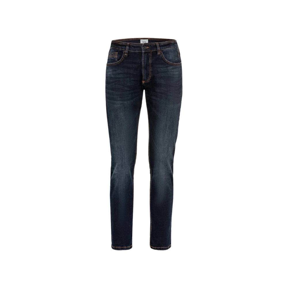 Camel active Slim Fit Denim Jeans Blue Heren