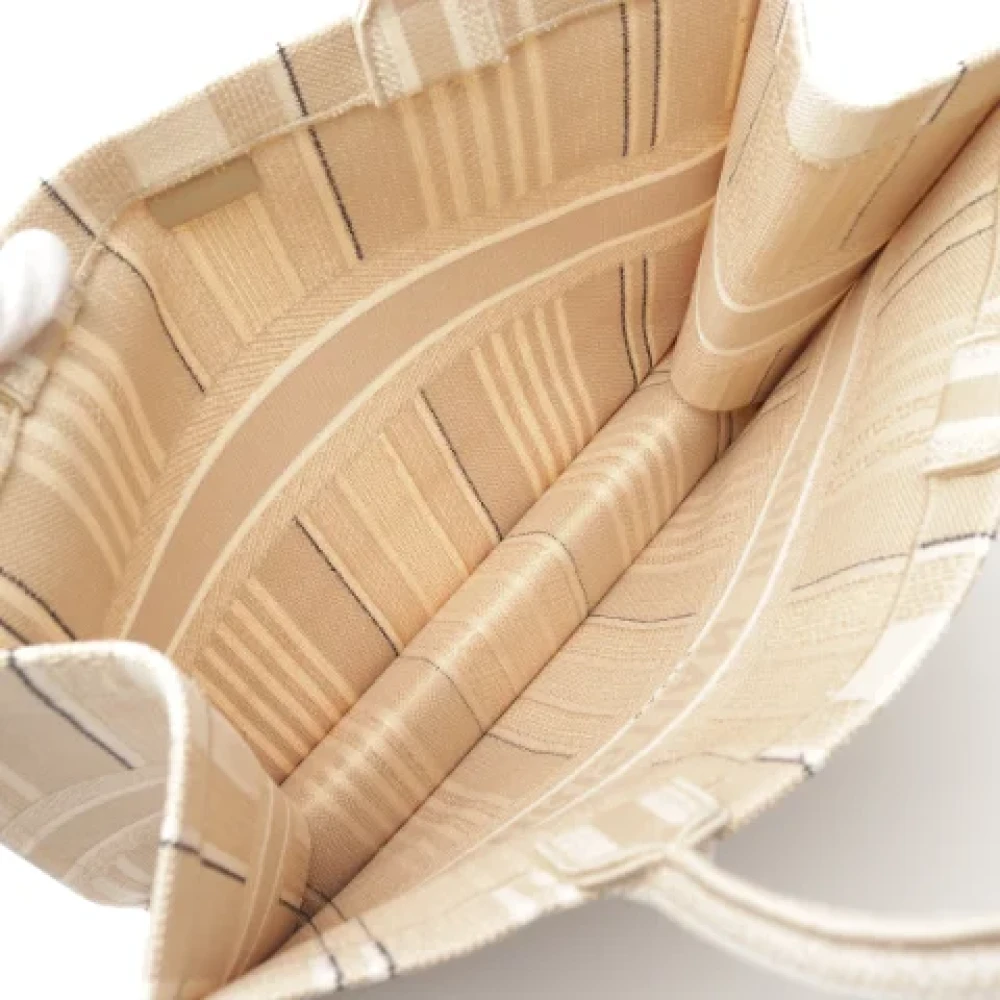 Dior Vintage Pre-owned Cotton dior-bags Beige Dames