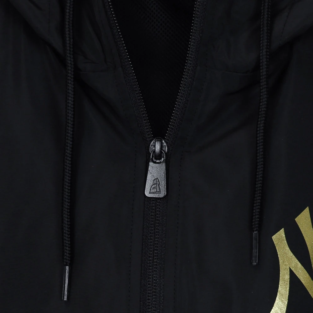 new era MLB Windbreaker met verstelbare capuchon Black Heren
