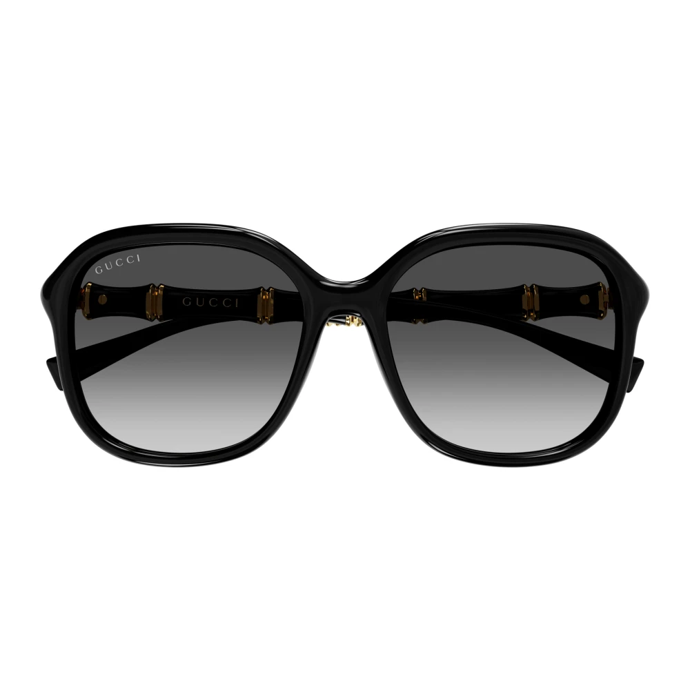 Gucci Women's Black Sunglasses, 55 Mm, Specialized Fit Square Sunglasses