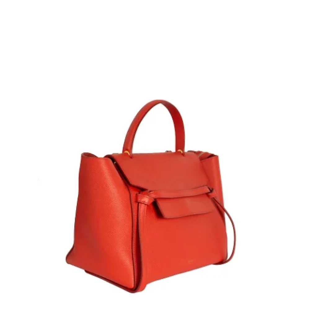 Celine Vintage Pre-owned Leather celine-bags Red Dames