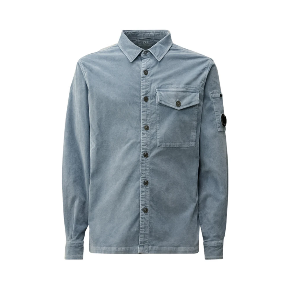 C.P. Company Blauwe Katoenmix Regular Fit Jas Blue Heren