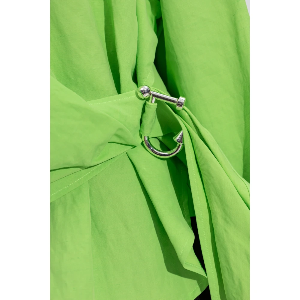 JW Anderson Shirt met applicatie Green Dames