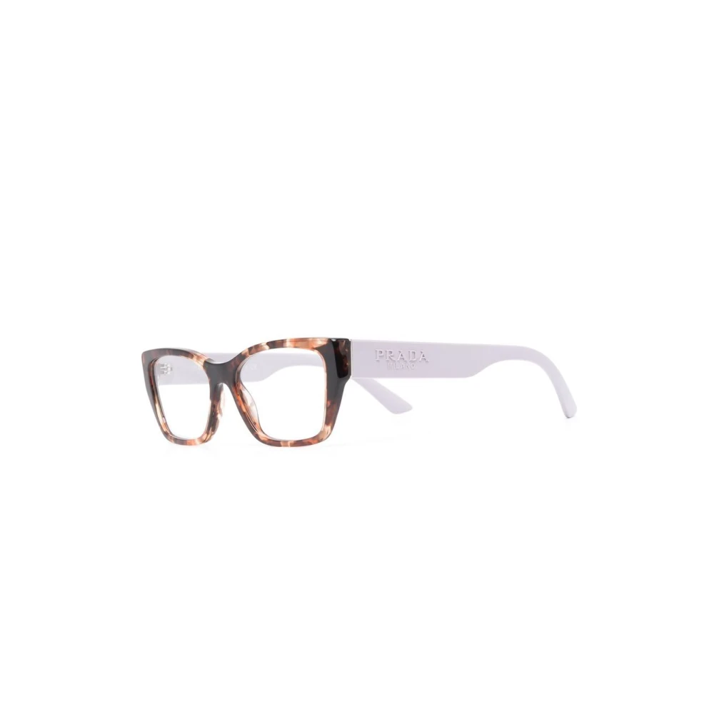 Prada Bruin Havana Optisch Montuur Purple Dames