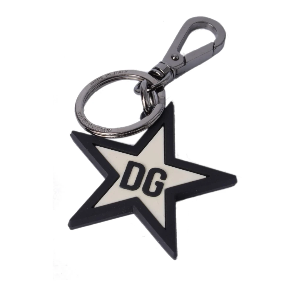 Dolce & Gabbana Sleutel DG Star Houder White Heren