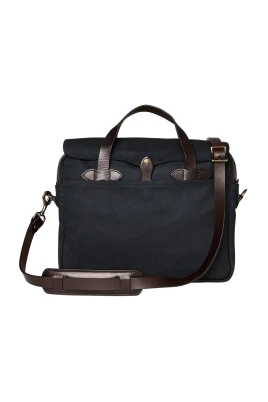 Robust Twill Läder Aktväska