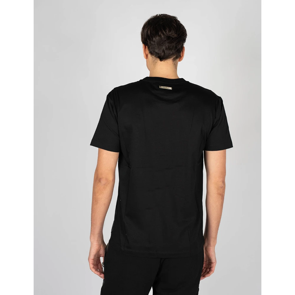 Les Hommes Heren Ronde Hals T-shirt Black Heren
